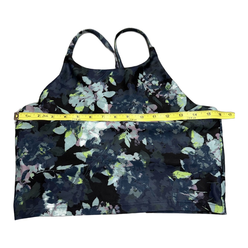 Old Navy Active Powersoft Sports Bra Crop Tank L Floral - Picture 5 of 9